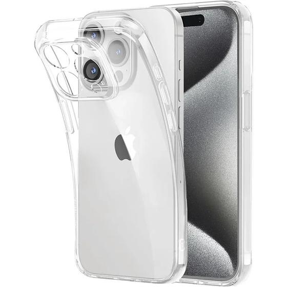 Imagem de Capa Capinha Transparente Fina Para iPhone 16 Plus Pro Max