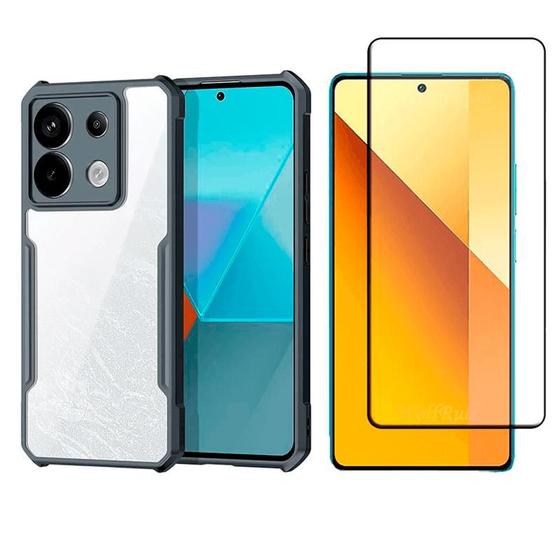 Imagem de Capa Capinha Transparente Para Xiaomi Poco X6 + Pelicula 9D