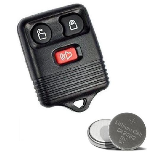 Imagem de Capa Carcaça do Controle Remoto Alarme Ford 3 Botões Bateria