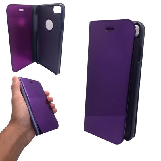Imagem de Capa carteira com frente transparente compatível com apple iphone 6 (tela: 4.7") (4g)