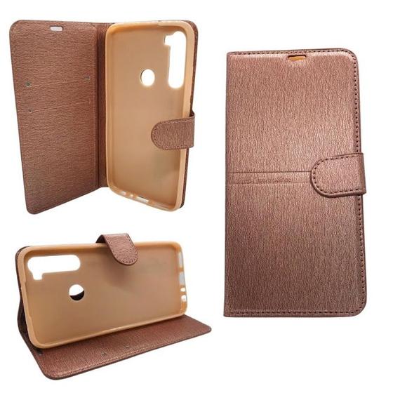 Imagem de Capa carteira com porta cartões compatível com xiaomi redmi note 8 (tela: 6.3") (4g)