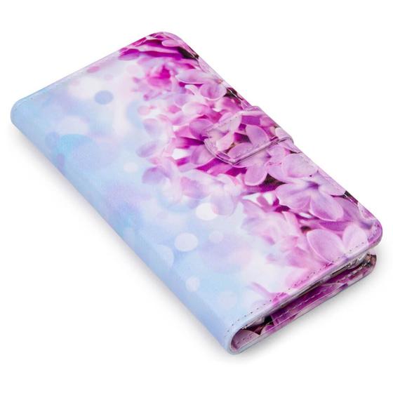 Imagem de Capa carteira estampada floral nastol e029 para moto edge 30 neo xt2245