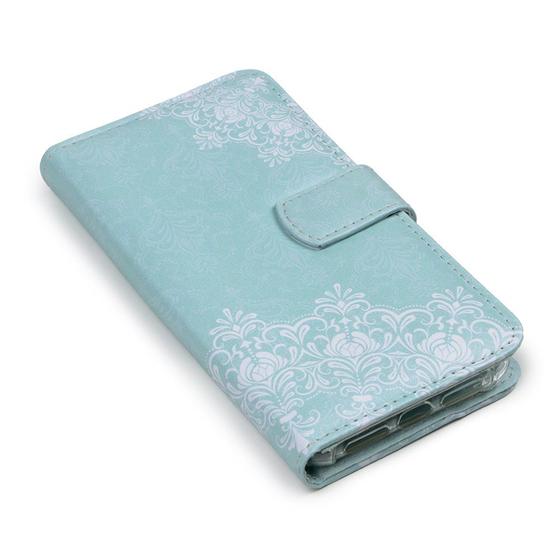 Imagem de Capa carteira estampada tendencias renda para iphone 8 plus