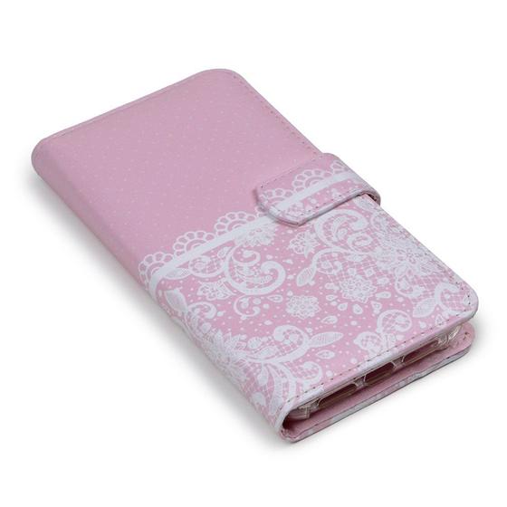 Imagem de Capa carteira estampada tendencias renda poa e220 para samsung m53 5g m536