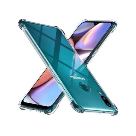 Imagem de Capa Carteira Preta + Capa Transparente Anti Impacto Para Samsung Galaxy A10S