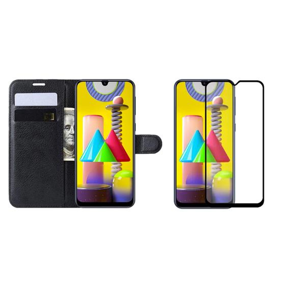 Capa Carteira Samsung Galaxy M31/M21s + Película de Vidro 3d 5d Menor preço em Capa Carteira Samsung Galaxy M31/M21s + Película de Vidro 3d 5d