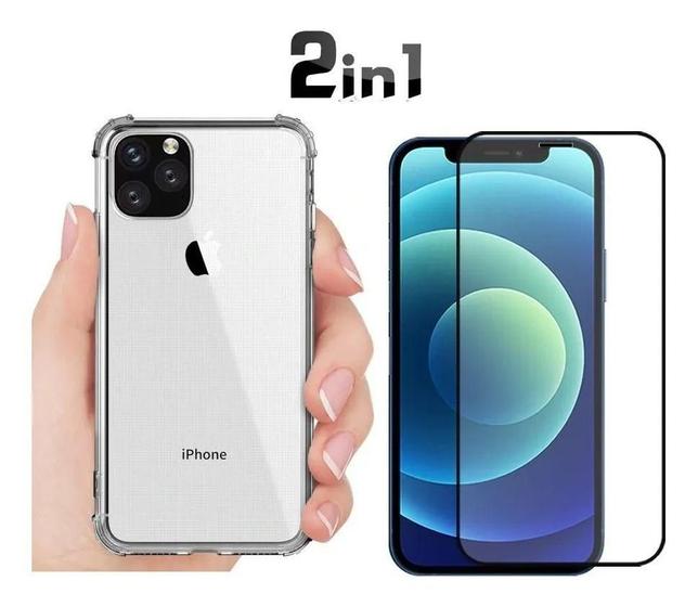 Imagem de Capa Case Anti Impacto Iphone 12 Pro Max + Pelicula de Vidro 9D