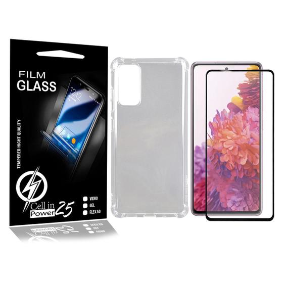 Imagem de Capa Case Anti Shock E 2 Película De Vidro 3d Galaxy S20 FE