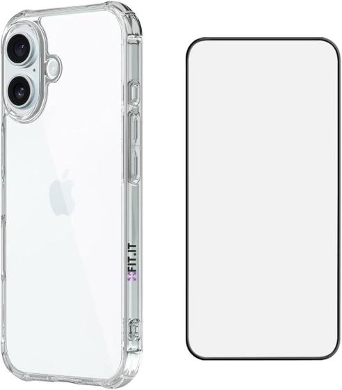 Imagem de Capa Case Anti Shock e Película 5d 9d Compatível com iPhone 16