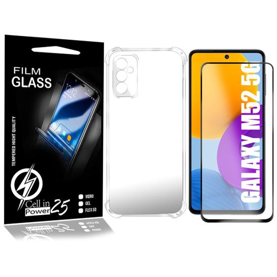 Imagem de Capa Case Anti Shock E Película De Vidro 3d compatível Galaxy M52 5G M526 - Cell In Power25