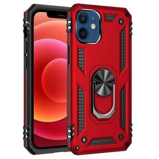 Imagem de Capa Case Apple iPhone 12 Mini (Tela 5.4) Dupla Camada Com Stand e Anel