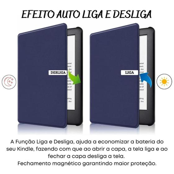 Imagem de Capa Case Auto Sleep Para Kindle 11 2022 C2V2L3 + Película