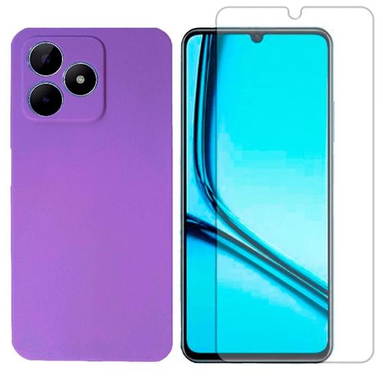 Imagem de Capa Case Aveludada Para Realme C53 + Pelicula Hidrogel