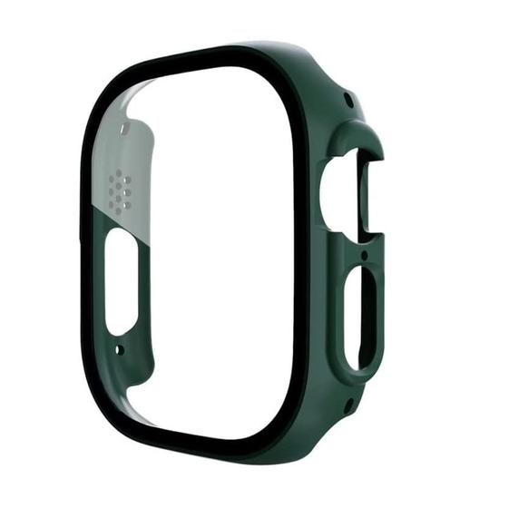 Imagem de Capa Case Bumper com Película de Vidro compatível com Watch Ultra 49mm - Verde