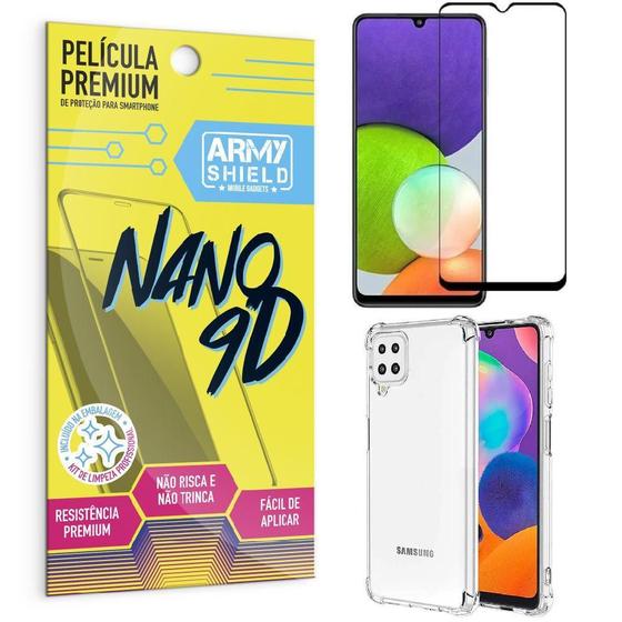 Imagem de Capa Case Capinha Galaxy A22 4G + Película Premium Nano 9D