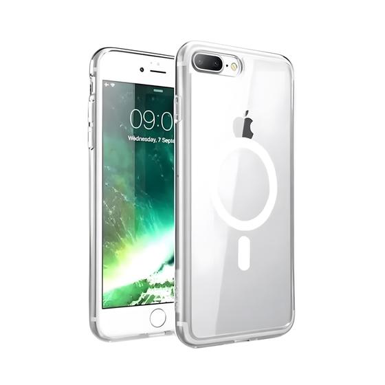 Imagem de Capa Case Capinha Magnetica Para iPhone Carregar Indução Todos Modelos Transparente