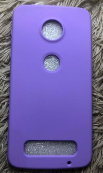 Imagem de Capa Case Capinha Motorola Moto Z2 Play Silicone Aveludada com proteção de câmera