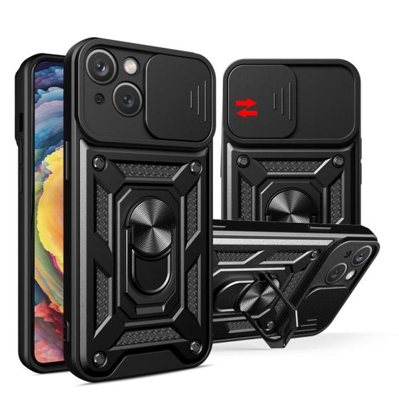 Imagem de Capa Case Capinha para iPhone 15 Normal - Protetora Resistente Anti Impacto Queda Armor Militar Compatível