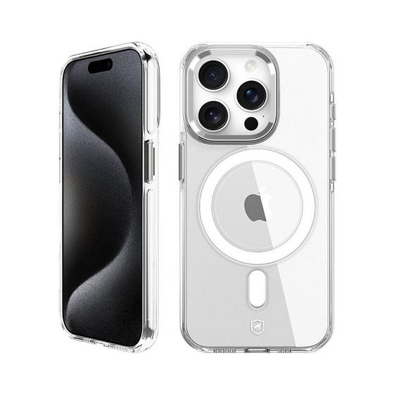 Imagem de Capa case capinha para iPhone 15 Pro - MagSafe Crystal Armor - Gshield
