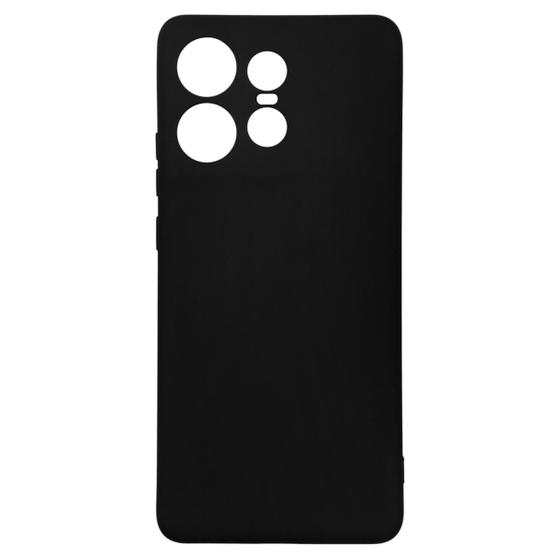 Imagem de Capa Case Capinha Silicone Aveludada Preto Para Motorola Edge 50 Pro XT2403 6.7