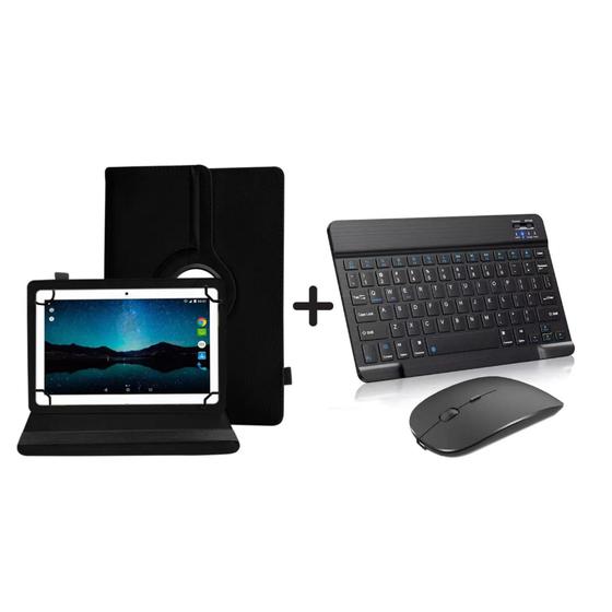 Imagem de Capa Case Com Teclado E Mouse Bluetooth P/ Tablet Galaxy A8 X200/ X205 10.5