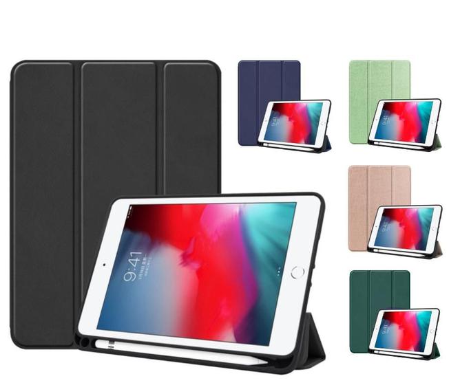 Imagem de Capa Case Compatível Com Ipad 7 10.2" A2197 A2200 A2198 e 8º A2270 A2428 A2429 A2430 Com Suporte Pencil