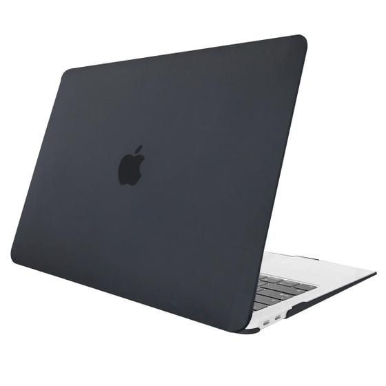 Imagem de Capa Case Compativel com Macbook PRO 13" TOUCHBAR A1706 A1708 A2159 A2289 A2251 A2338 CHIP M1 - PRETO FOSCO