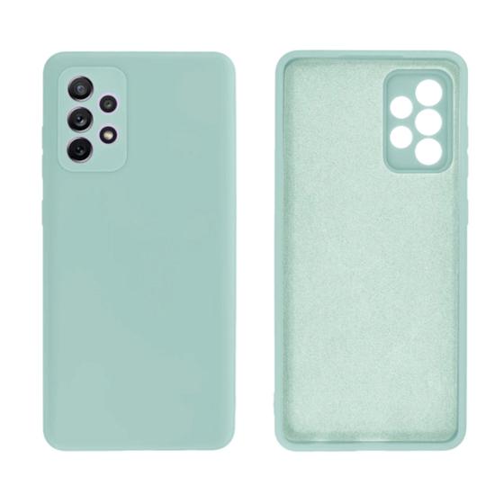 Imagem de Capa Case de Silicone Compatível com A72 Azul