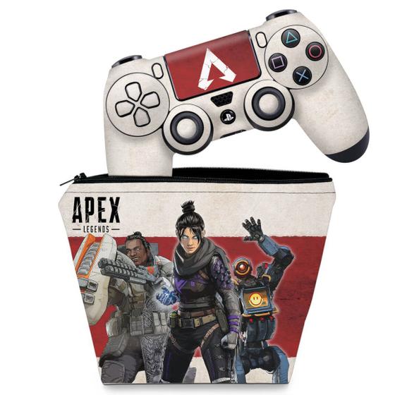 Imagem de Capa Case e Skin Compatível PS4 Controle - Apex Legends