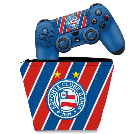 Imagem de Capa Case e Skin Compatível PS4 Controle - Bahia B