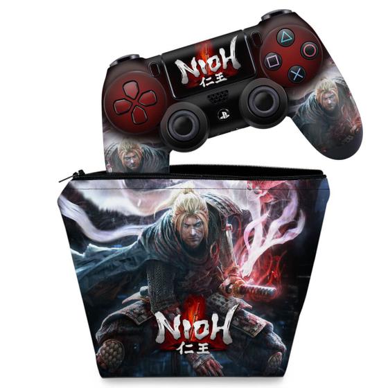 Imagem de Capa Case e Skin Compatível PS4 Controle - Nioh