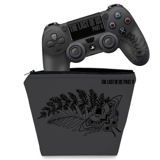 Imagem de Capa Case e Skin Compatível PS4 Controle - The Last Of Us Part 2 II Bundle