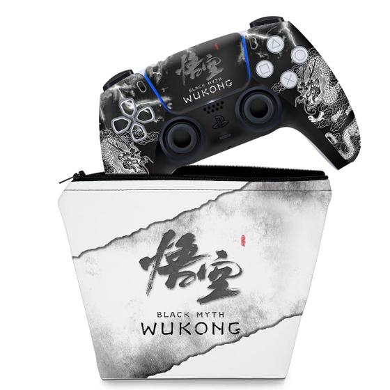 Imagem de Capa Case e Skin Compatível PS5 Controle - Black Myth: Wukong