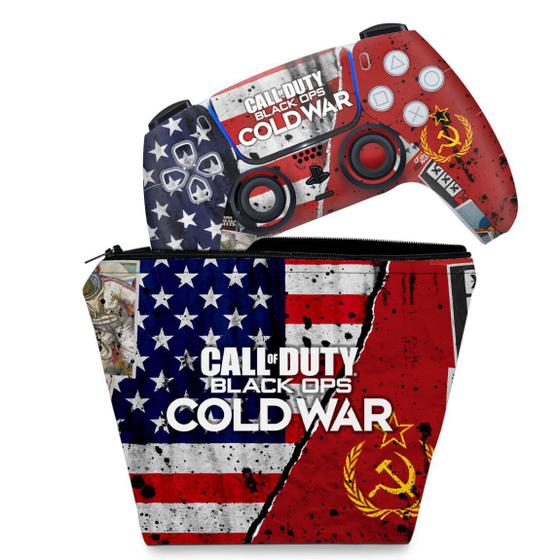 Imagem de Capa Case e Skin Compatível PS5 Controle - Call Of Duty Cold War