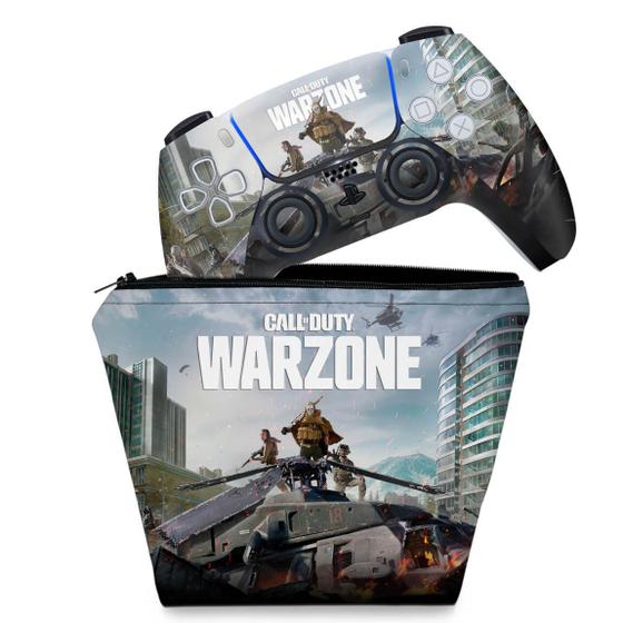 Imagem de Capa Case e Skin Compatível PS5 Controle - Call of Duty Warzone