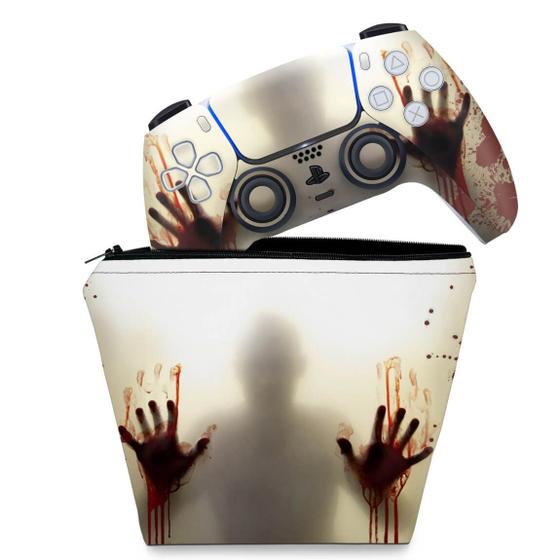 Imagem de Capa Case e Skin Compatível PS5 Controle - Fear The Walking Dead