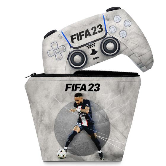 Imagem de Capa Case e Skin Compatível PS5 Controle - FIFA 23