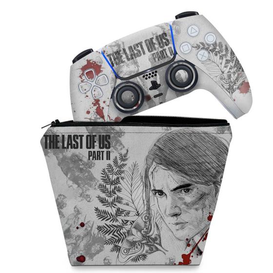 Imagem de Capa Case e Skin Compatível PS5 Controle - The Last Of Us Part II