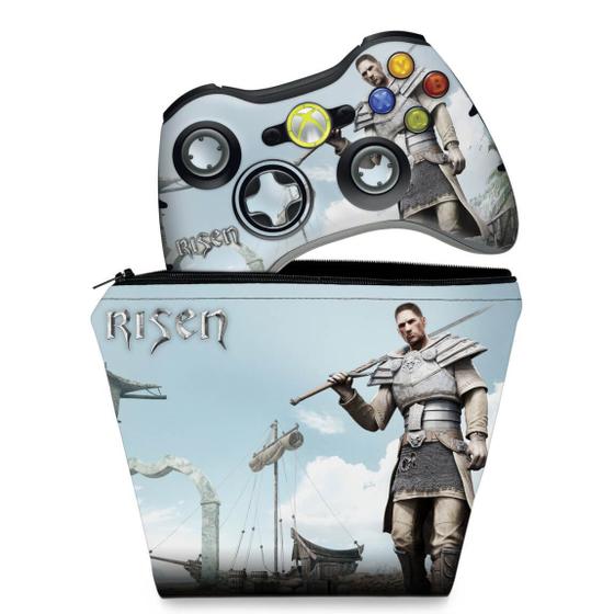 Imagem de Capa Case e Skin Compatível Xbox 360 Controle - Risen