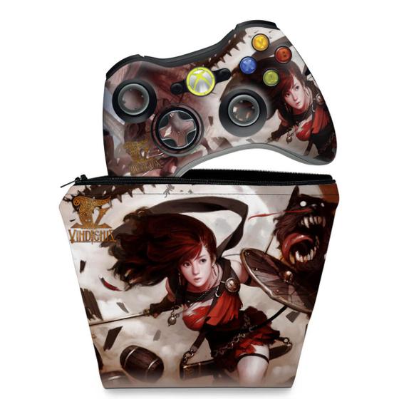 Imagem de Capa Case e Skin Compatível Xbox 360 Controle - Vindictus