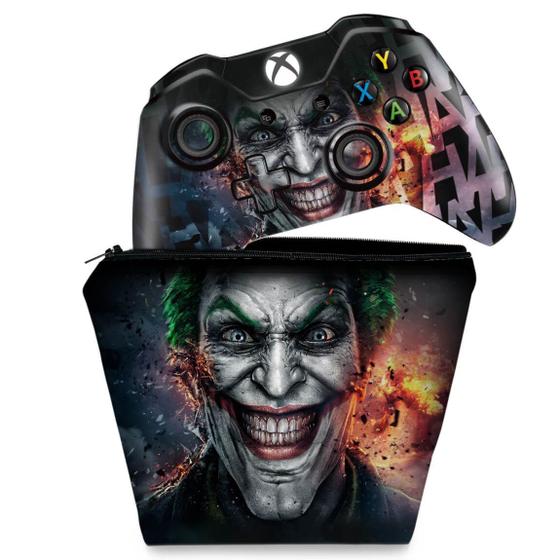 Capa Case e Skin Compatível Xbox One Fat Controle Coringa Joker A