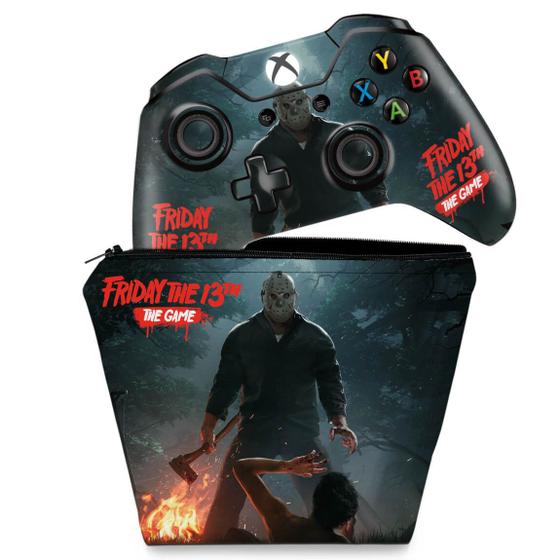 Imagem de Capa Case e Skin Compatível Xbox One Fat Controle - Friday The 13Th The Game - Sexta-Feira 13