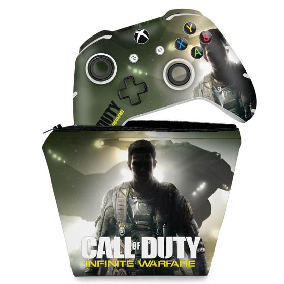 Imagem de Capa Case e Skin Compatível Xbox One Slim X Controle - Call Of Duty: Infinite Warfare
