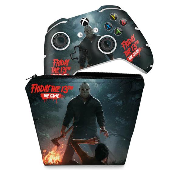 Imagem de Capa Case e Skin Compatível Xbox One Slim X Controle - Friday The 13Th The Game - Sexta-Feira 13