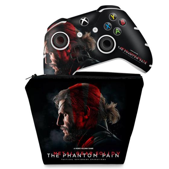 Imagem de Capa Case e Skin Compatível Xbox One Slim X Controle - Metal Gear Solid 5: The Phantom Pain
