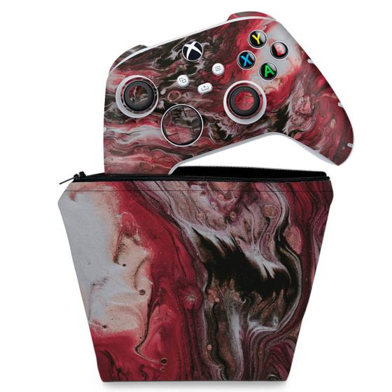 Imagem de Capa Case e Skin Compatível Xbox Series S X Controle - Abstrato 104