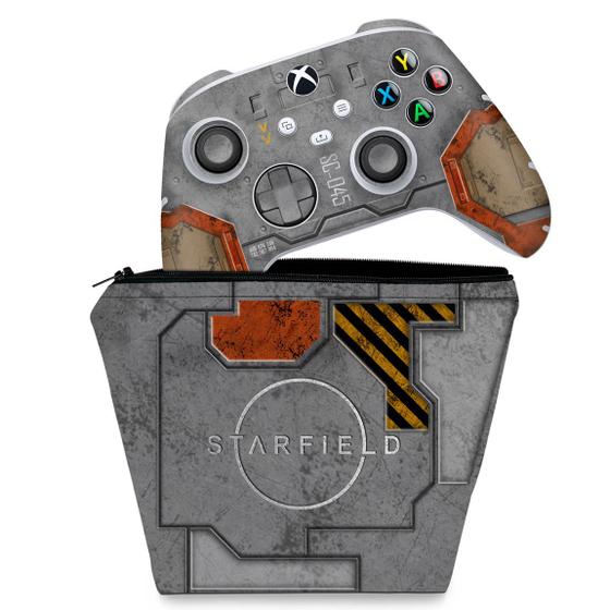 Imagem de Capa Case e Skin Compatível Xbox Series S X Controle - Starfield