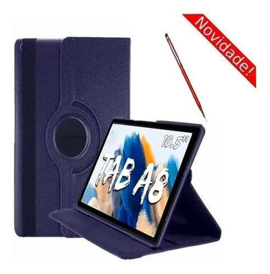 Imagem de Capa Case Giratória Para Tablet Samsung Galaxy Tab A8 10.5  X200 X205 + Caneta touch