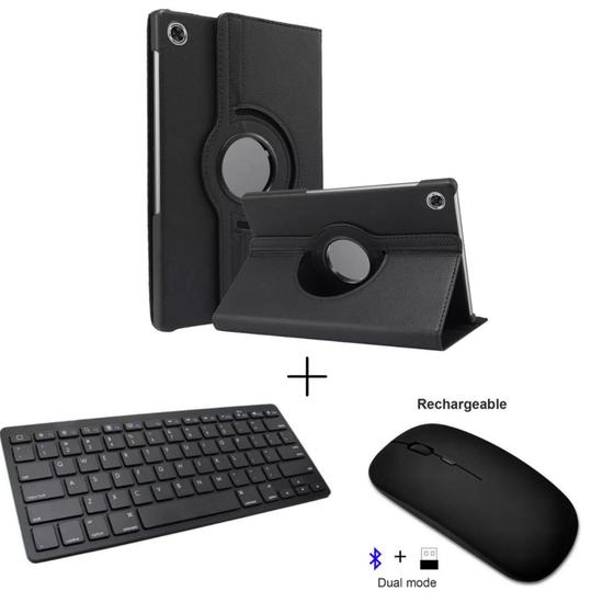 Imagem de Capa Case Giratória + Teclado Bluetooth + Mouse Bluetooth Para Tablet A8 10.5 X200