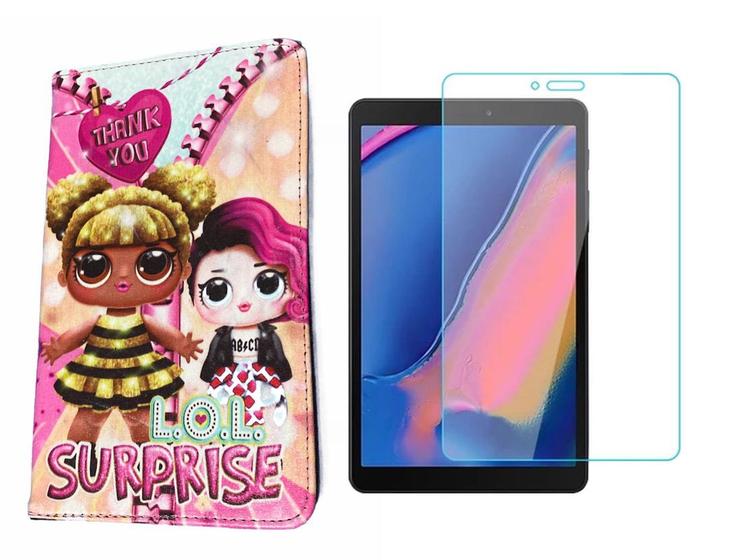 Imagem de Capa Case Infantil para Tablet Samsung Galaxy Sm-t290/t295 + Película de Vidro 8 Polegadas